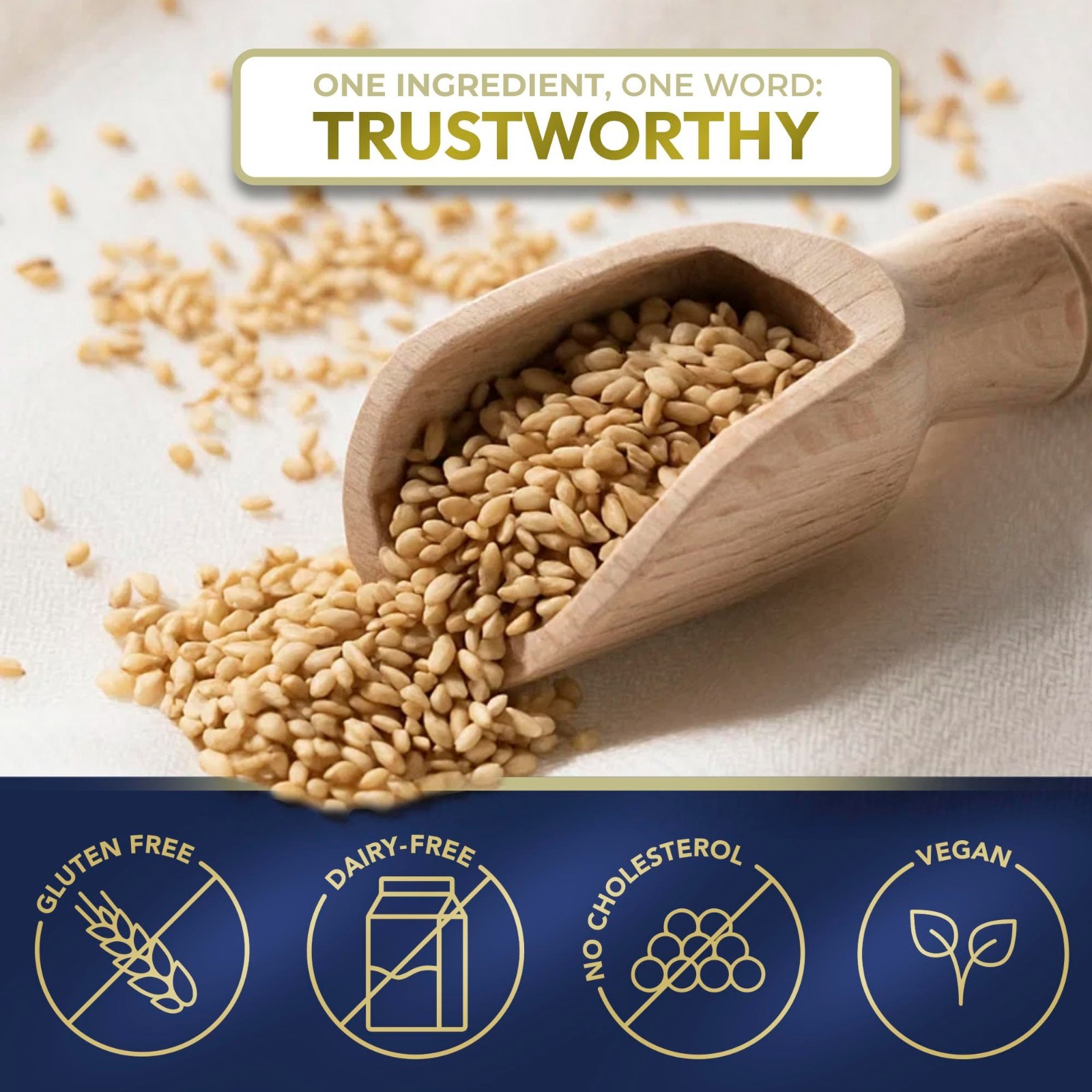 Organic Sesame – Non‑GMO Project Verified & Kosher Certified – 3.5 Pound (1Pack)
