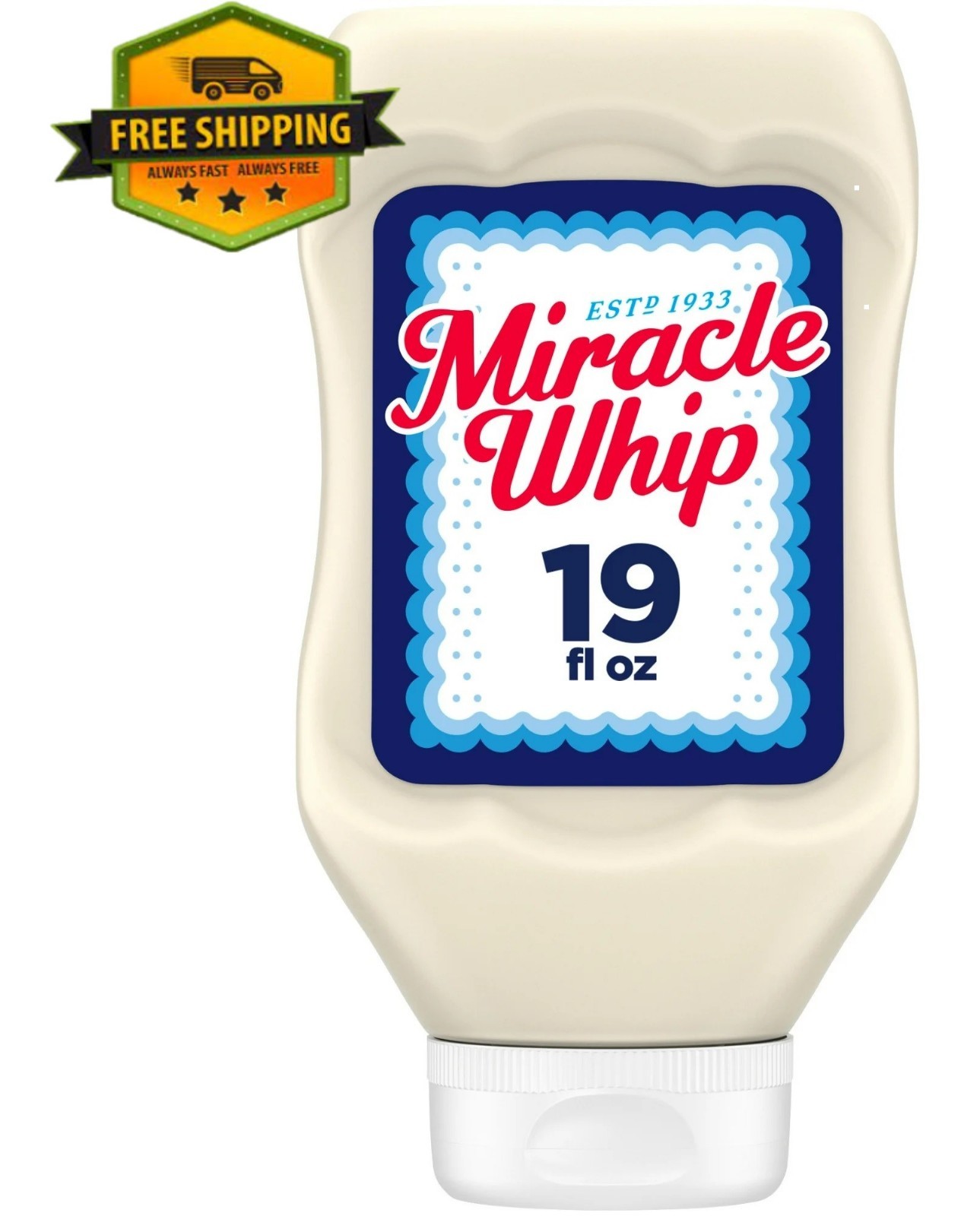 Miracle Whip Mayo-Style Dressing in a 19 fl oz Squeeze Bottle