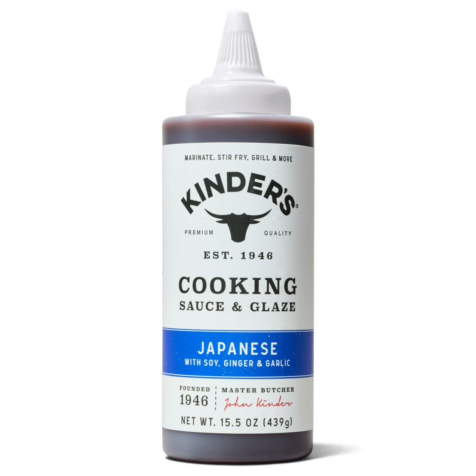 Kinder’s Japanese BBQ Cooking Sauce and Glaze, 15.5 oz Squeeze Bottle