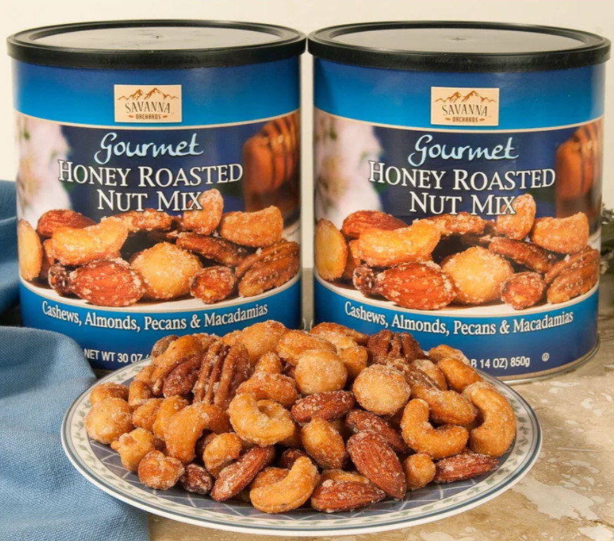 Savanna Honey Roasted Mix Nuts, 30 oz, 2-pack