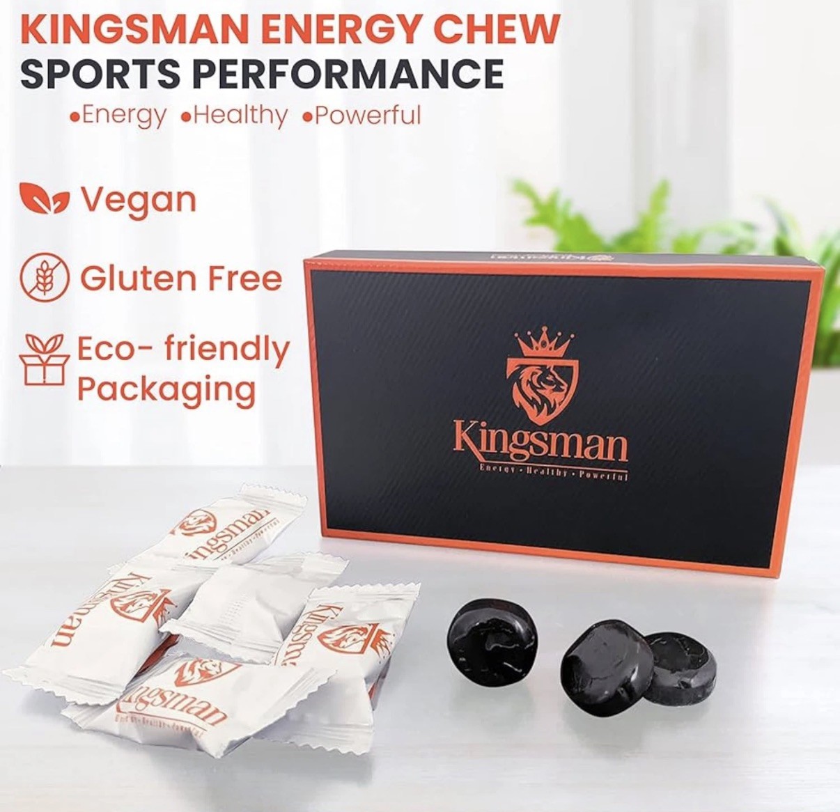 Kingsman Energy Candy 12 Pcs/box. Free Shipping!!!