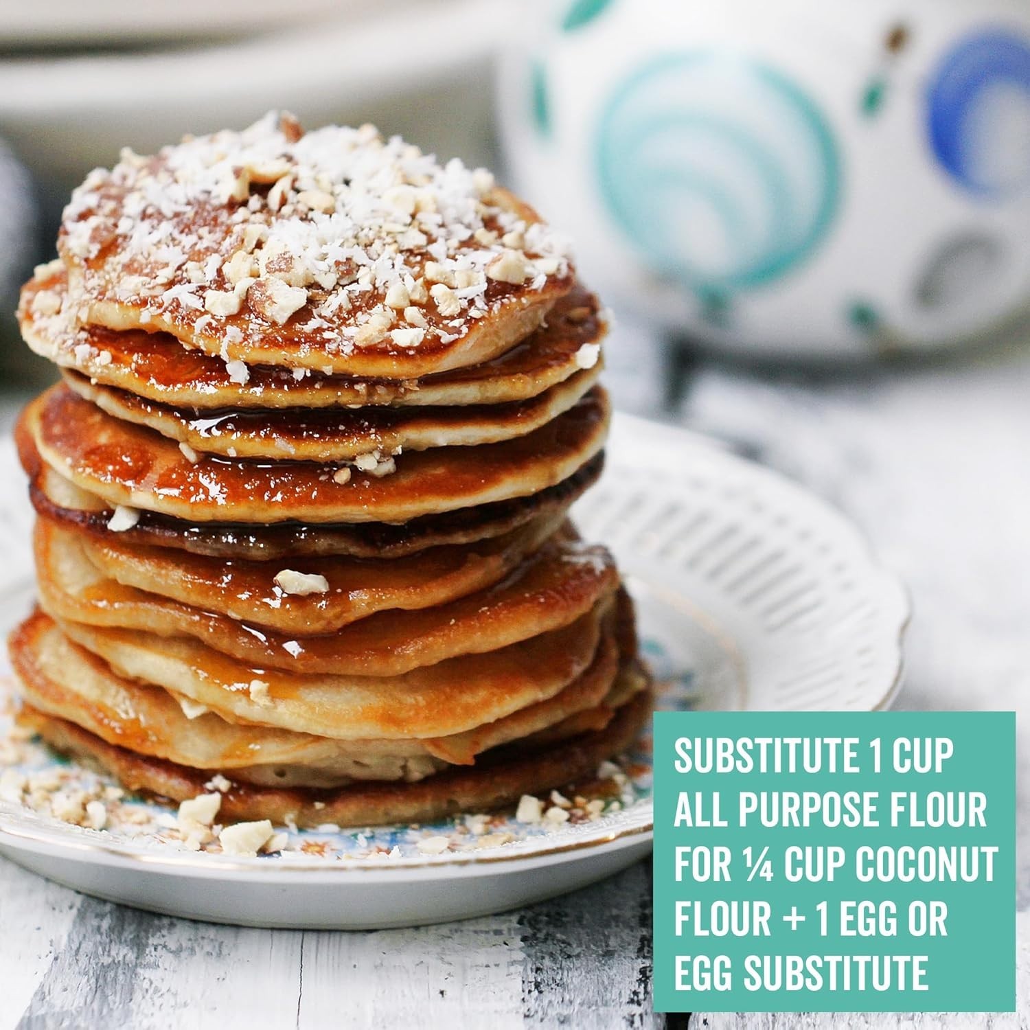 Viva Naturals Organic Coconut Flour, 4 lbs (1.81 kg) – Gluten Free Flour for Ket
