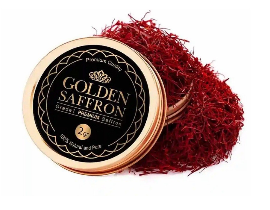 Golden Saffron, Finest Pure Premium All Red Saffron Threads, Grade A+