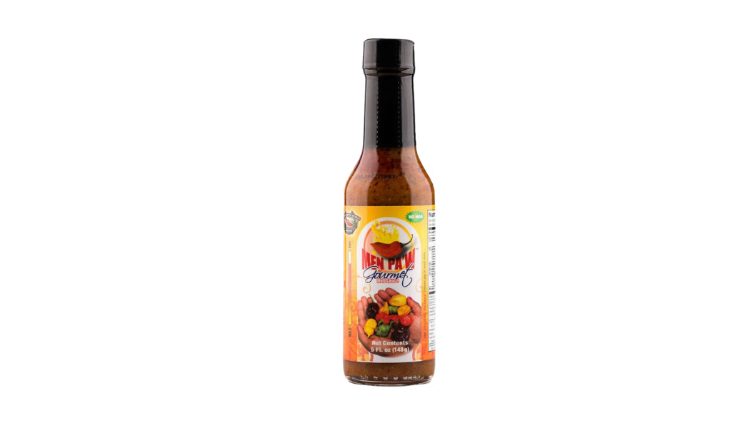 Gourmet SAUCE- By the CASE- MEN PAW- 5 oz Hot Sauce Glass bottle, FREE SHIPPING