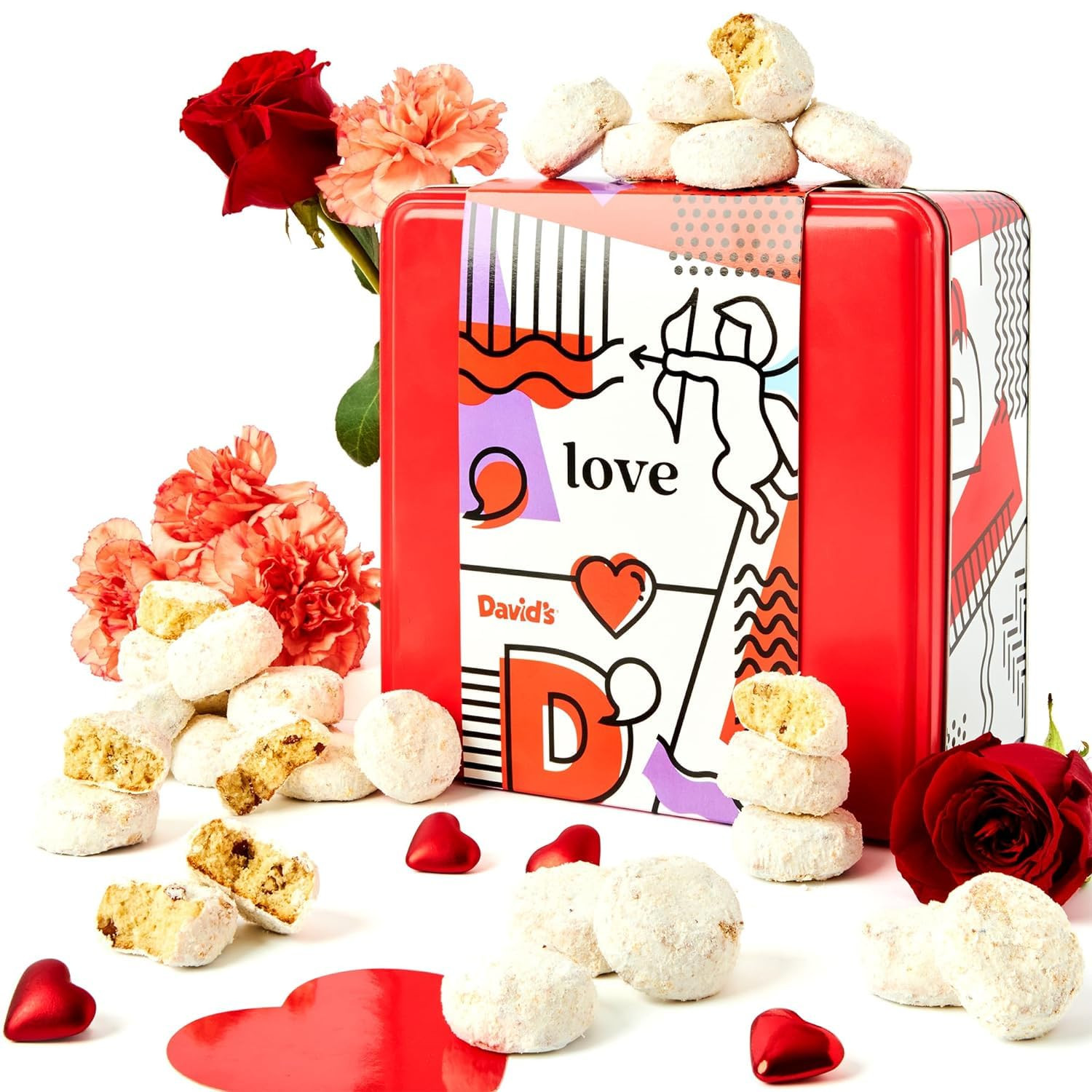 David’S Cookies Butter Pecan Meltaways Flavored Cookies with Crunchy Pecans in a