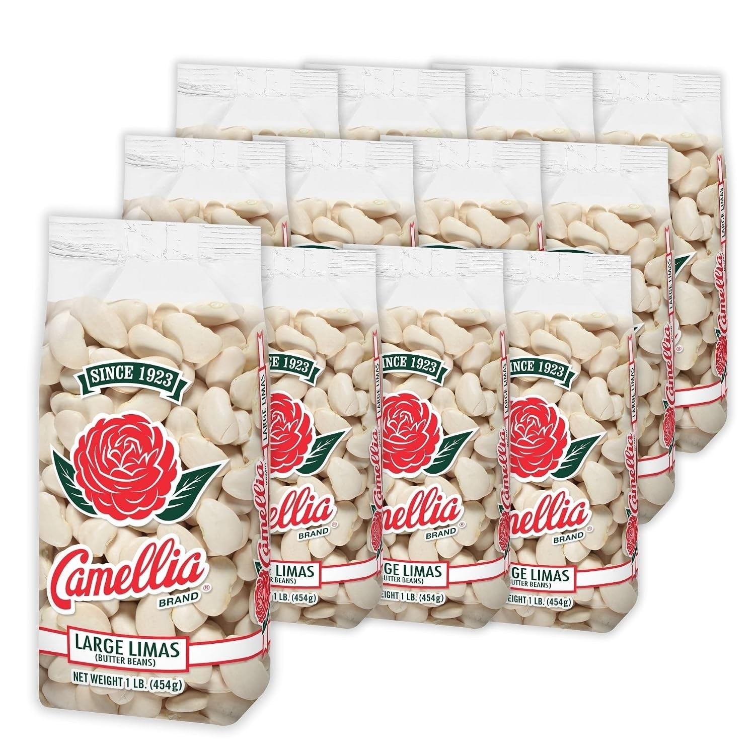 Large Lima Beans 12lb Bulk Pack – Rich Buttery Flavor, Non-GMO, Gluten-Free S…