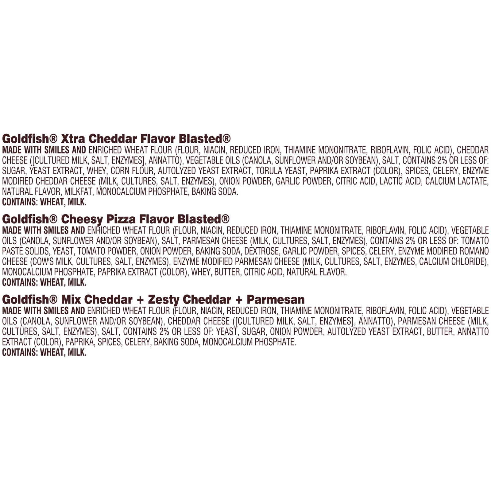 Goldfish Bold Mix Variety Pack Snack Crackers, 1 oz Snack Packs, 30 Count