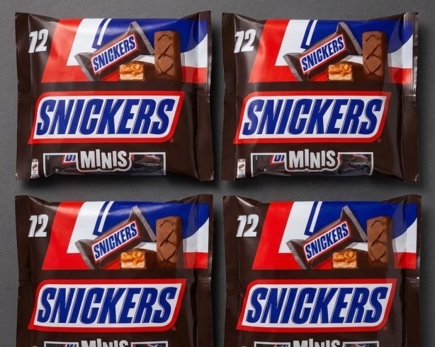 Snickers Minis Chocolate Bar 4 Packs x 227g (908g / 32 oz) Total 48 Pcs Bulk