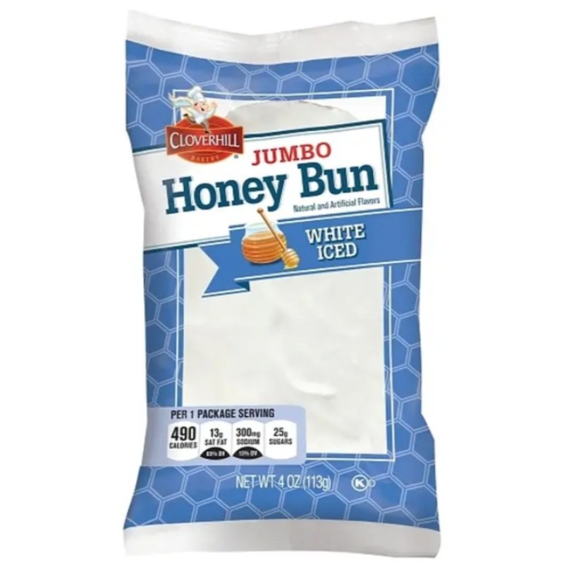 2x Cloverhill Iced Honey Bun Snack Cakes Pastries Glazed Sweet Treats Lot New 4o
