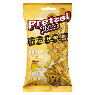 Pretzel Pzazz Seasoned Pretzel Pieces, Honey Mustard, 56g/2 oz., {Imported fr…