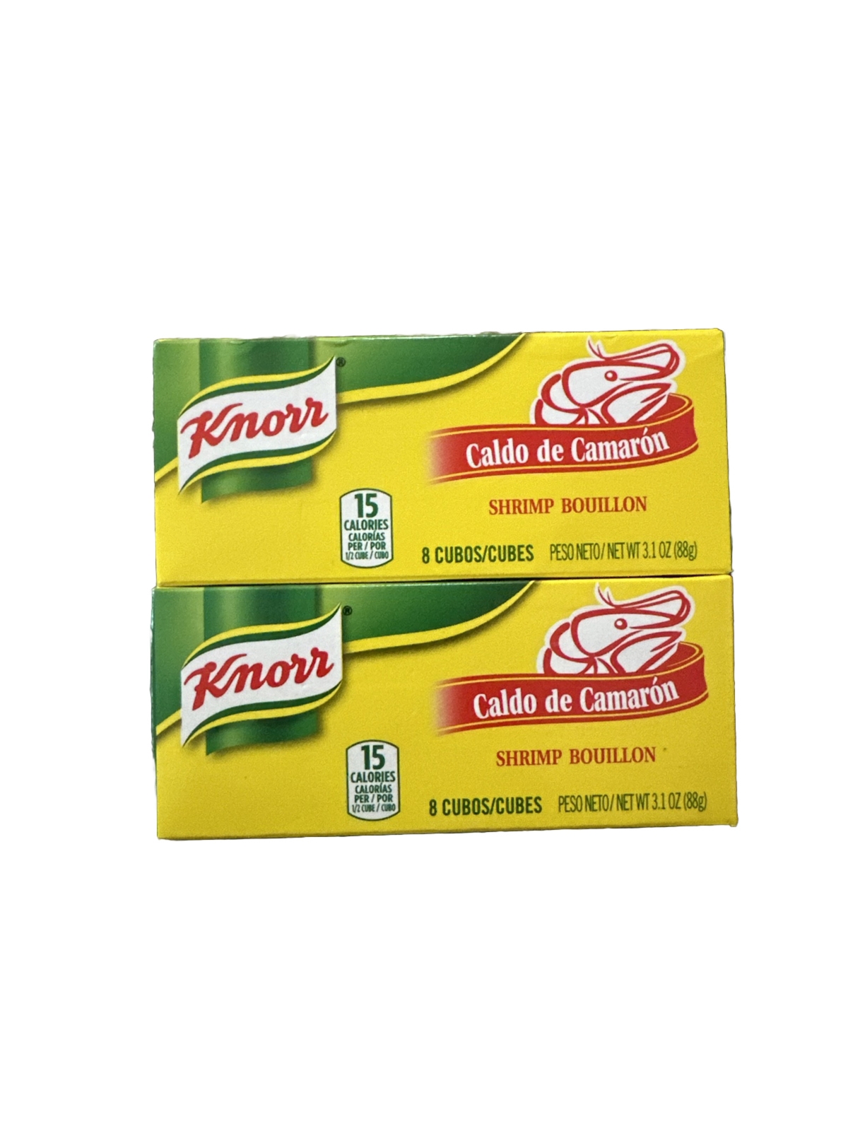 2 Pack – Knorr Shrimp Flavor Bouillon Cubes 3.1 oz x 8 cubes