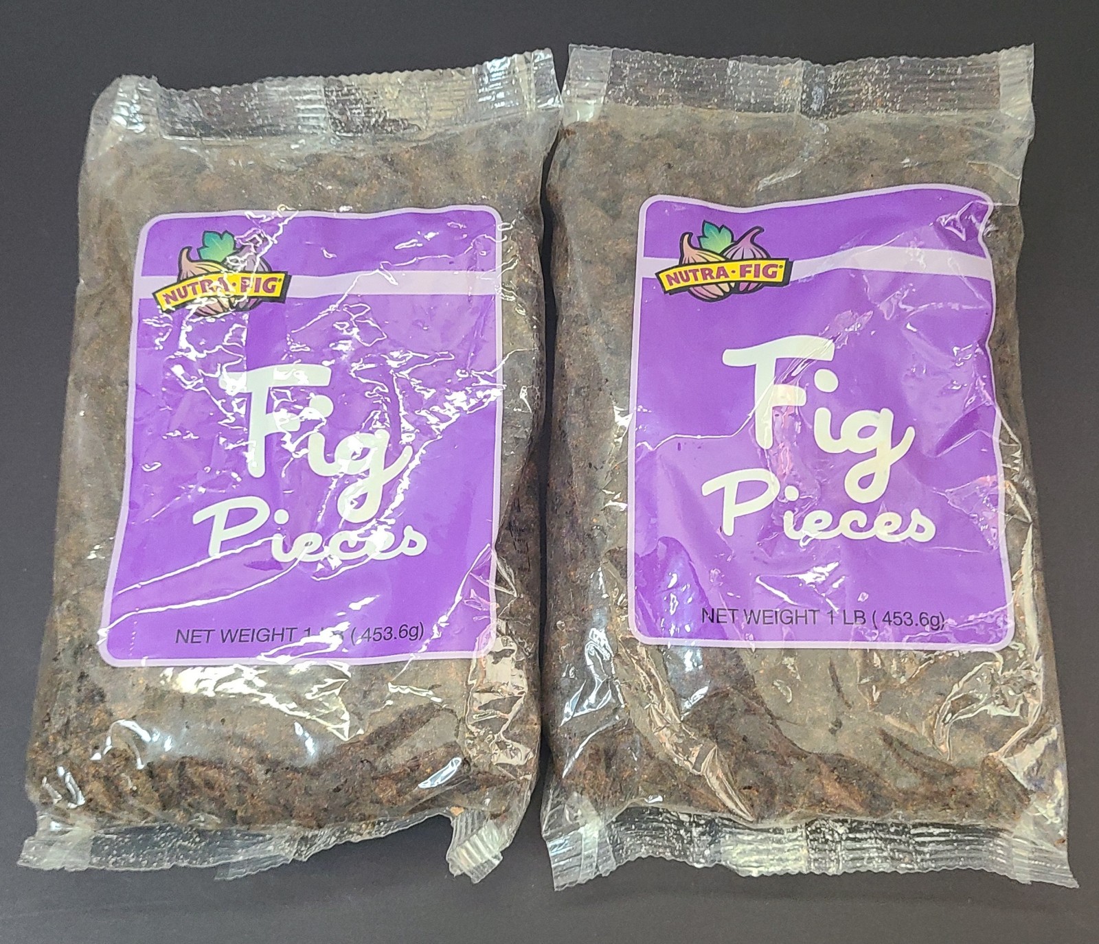 Nutra-Fig Fig Pieces San Joaquin Figs Fresno CA Net Wt 1 Lb X 2