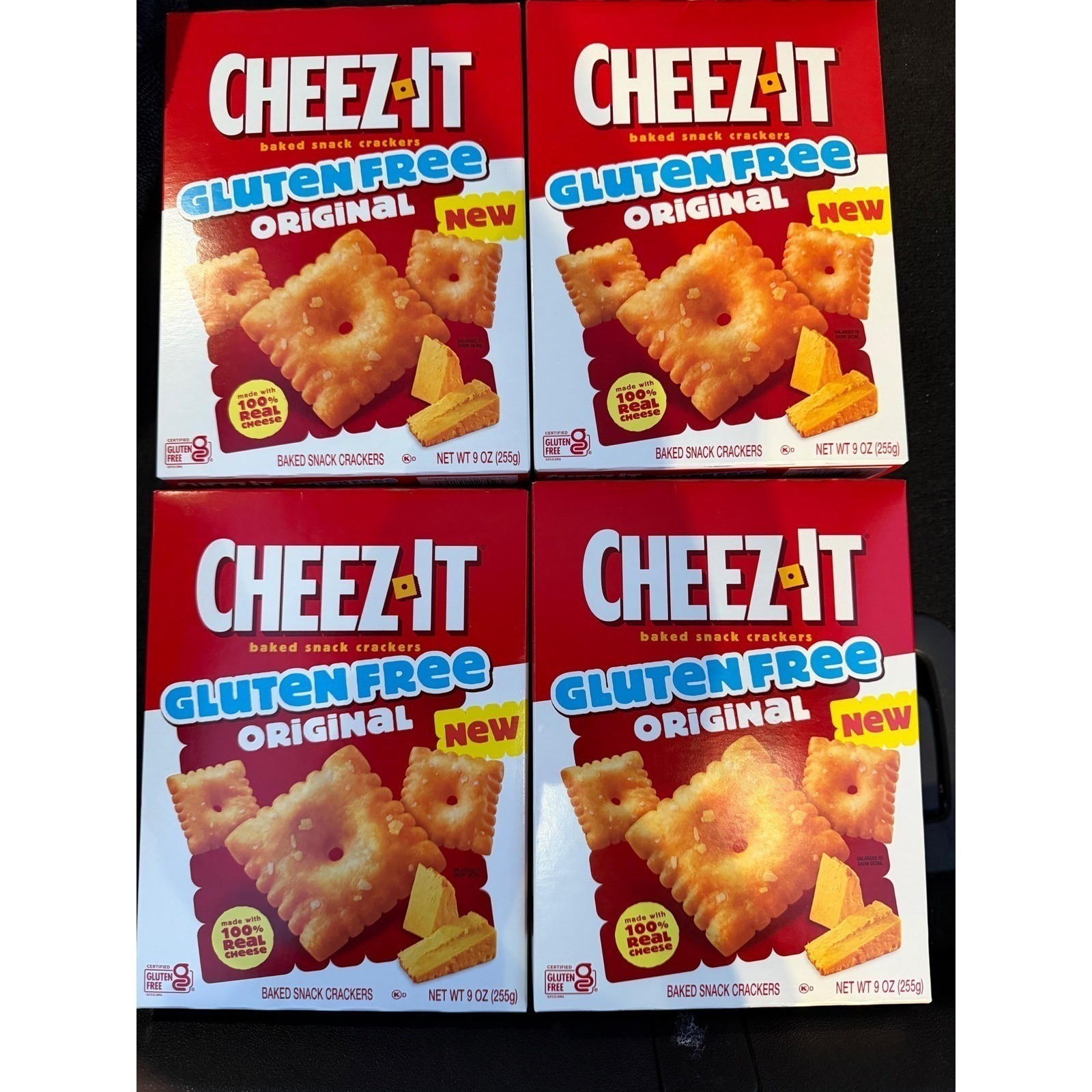 LOT OF 3 – GLUTEN FREE Cheez-It Original Cheese Crackers – Brand New, 9oz Boxes