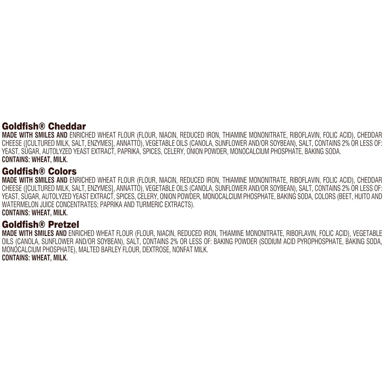 Crackers Big Smiles Variety Pack with Cheddar, Colors, and Pretzels, Snack Pa…