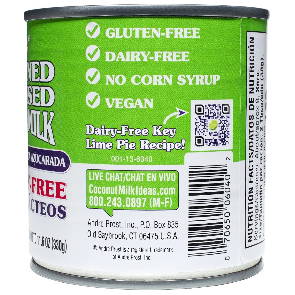 Sweetened Condensed Coconut Milk Non-Dairy Dairy Free Vegan 4 Pack