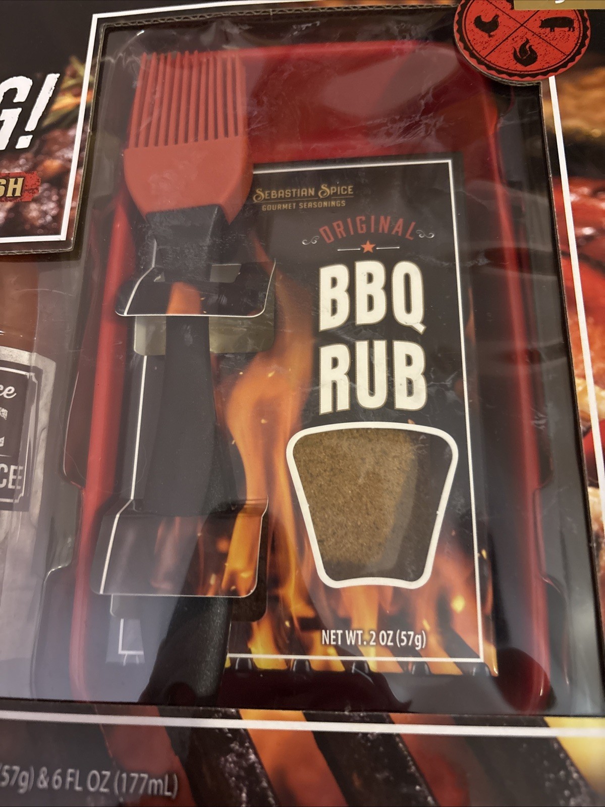 New Let’s Get Grilling Gift Dry Rub, Sauce, Brush, Mixing dish Super Bowl Gift