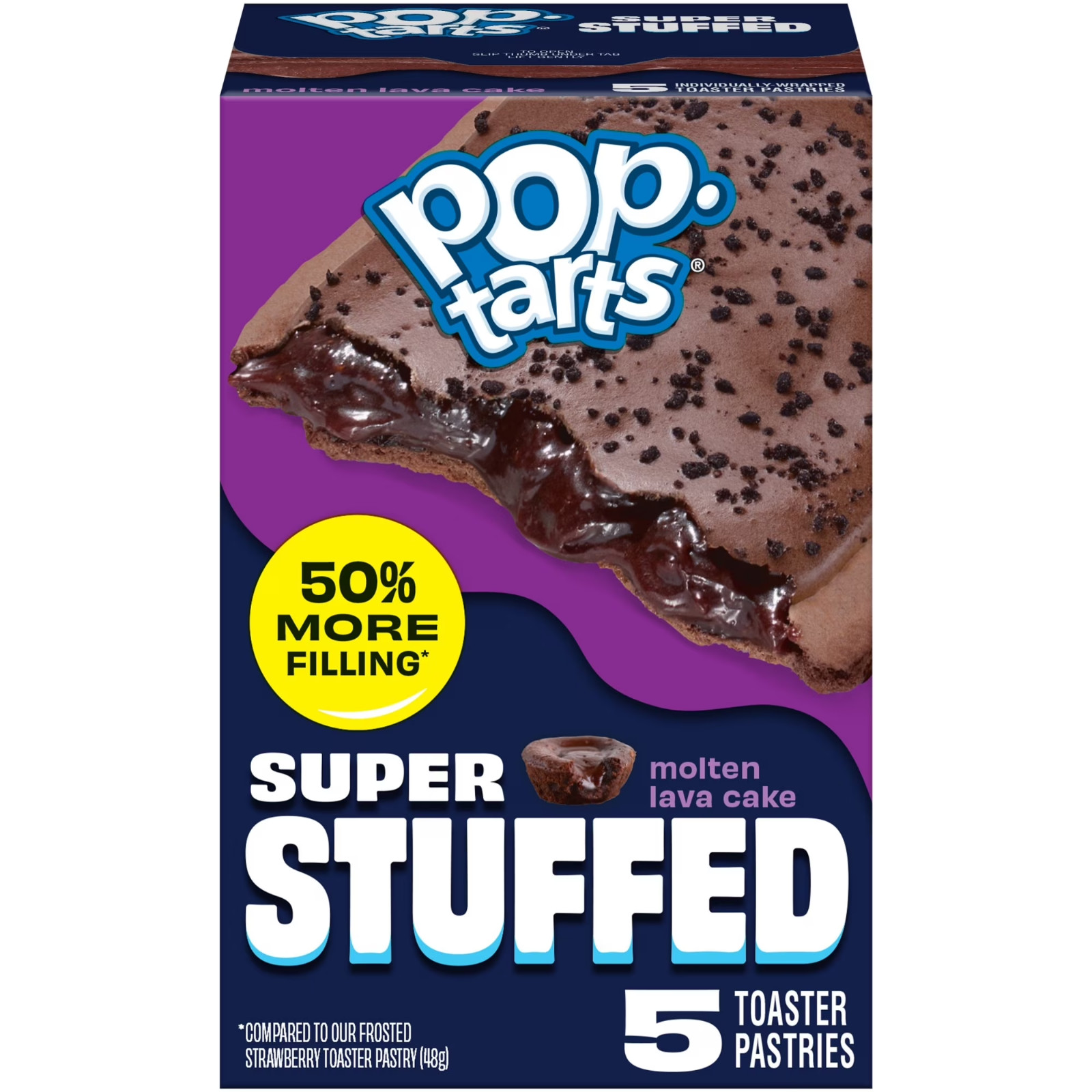 Pop-Tarts Super Stuffed Molten Lava Cake Toaster Pastries, 10.9 oz