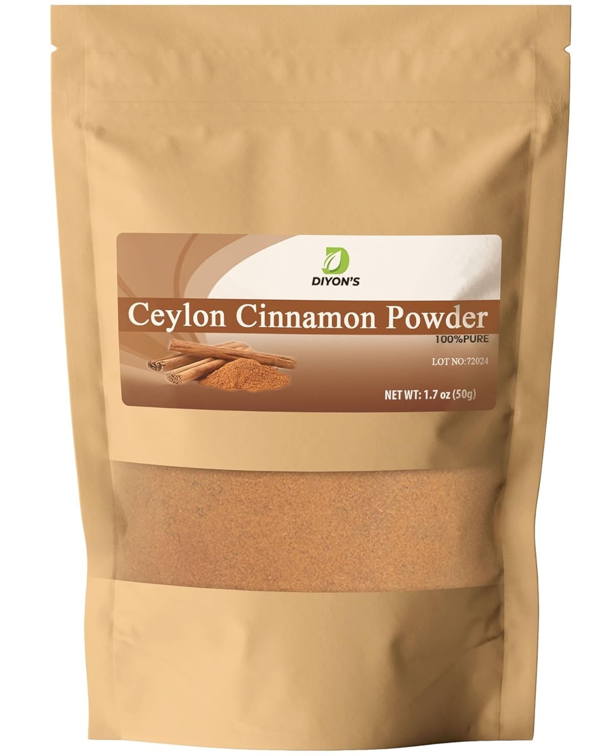 Ceylon Cinnamon Powder 1.7oz 50g grade 100% From Sri Lanka,Packed With resea…