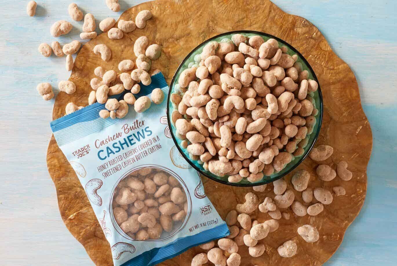 2 Packs Trader Joe’s Cashew Butter Cashews Honey Roasted 8 oz Each Pack