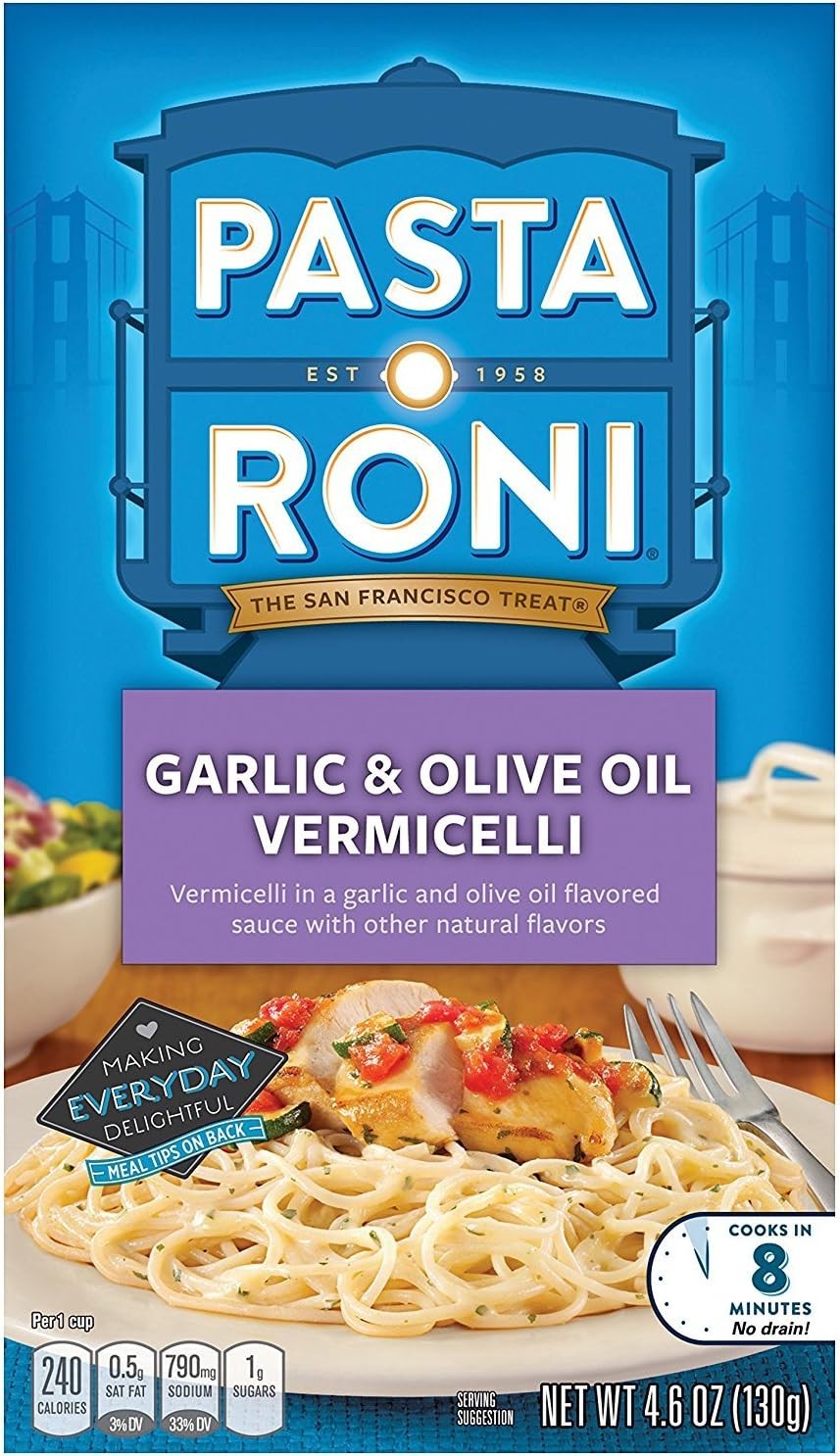 Garlic & Olive Oil Vermicelli Mix, 4.6-Ounce Boxes (Pack of 12)