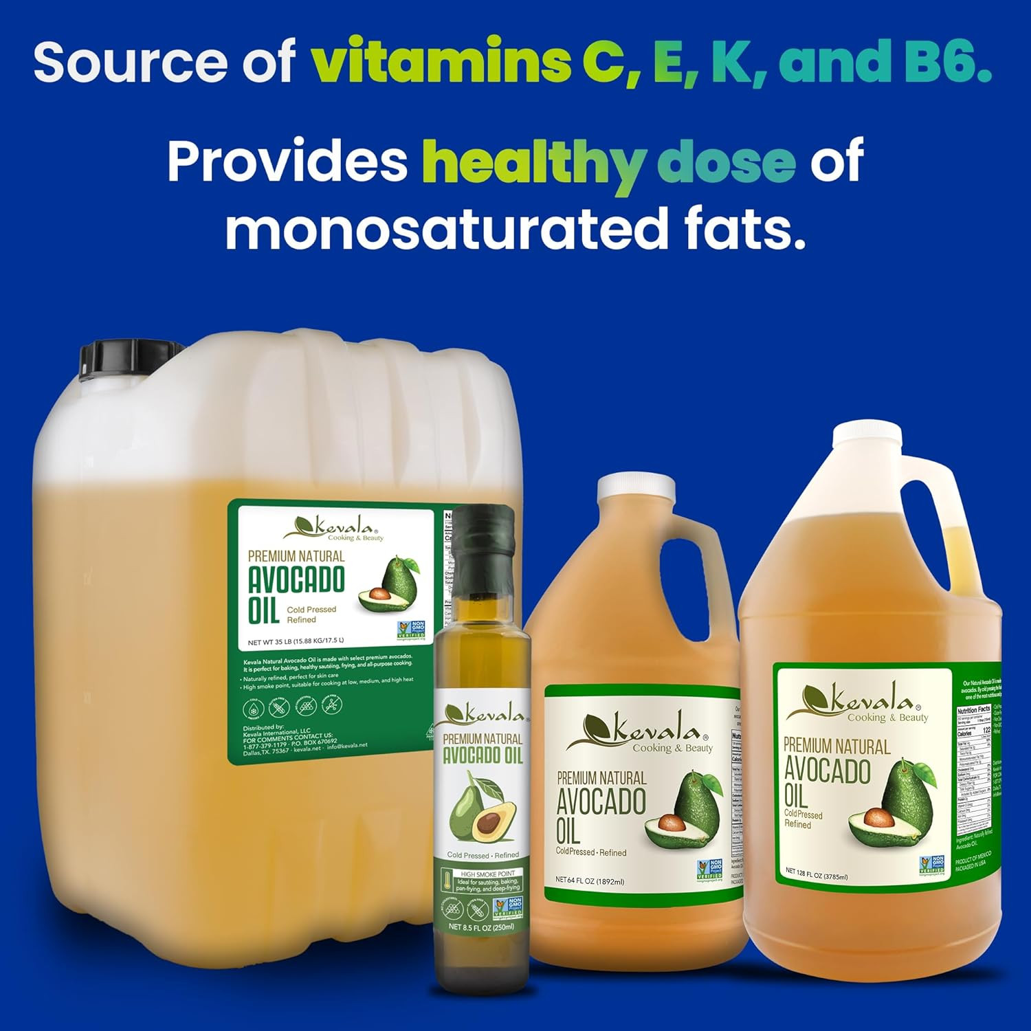 Avocado Oil, 128 Fluid Ounce