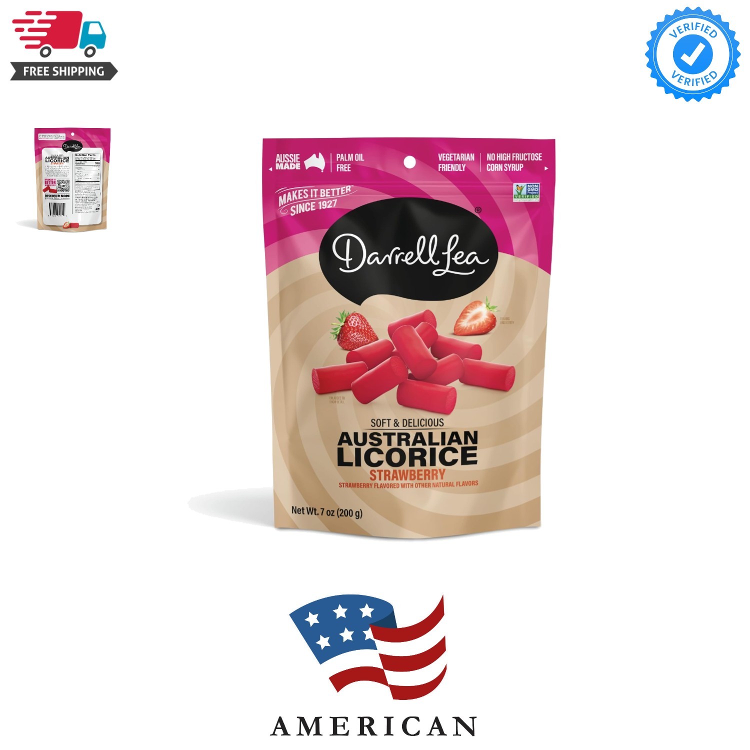 Soft Australian Licorice, Non-GMO, No Palm Oil, Vegetarian Friendly, No High …