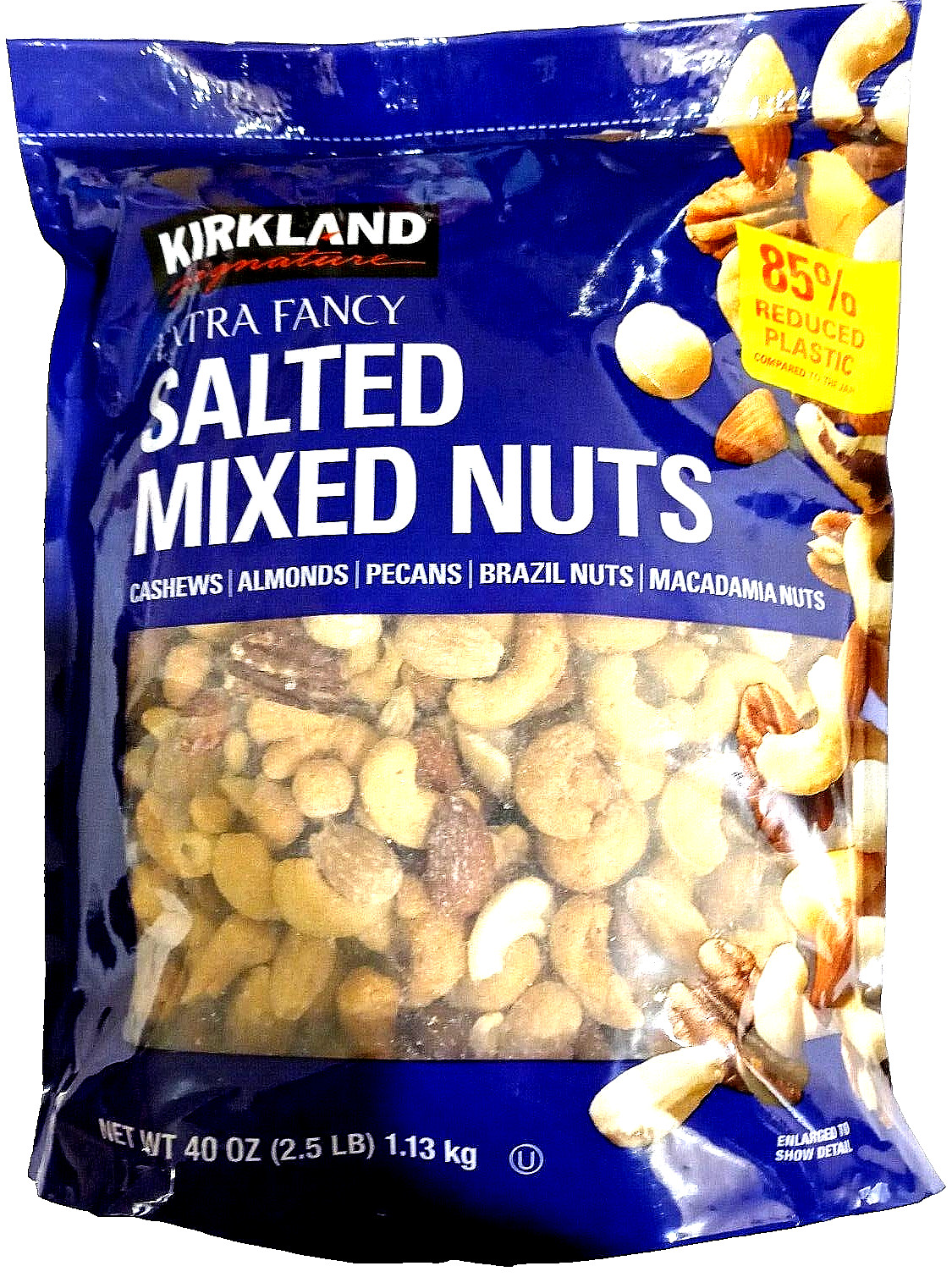 Kirkland Signature Extra Fancy SALTED MIXED NUTS 40 oz (2.5 lb) EXP 06/2025