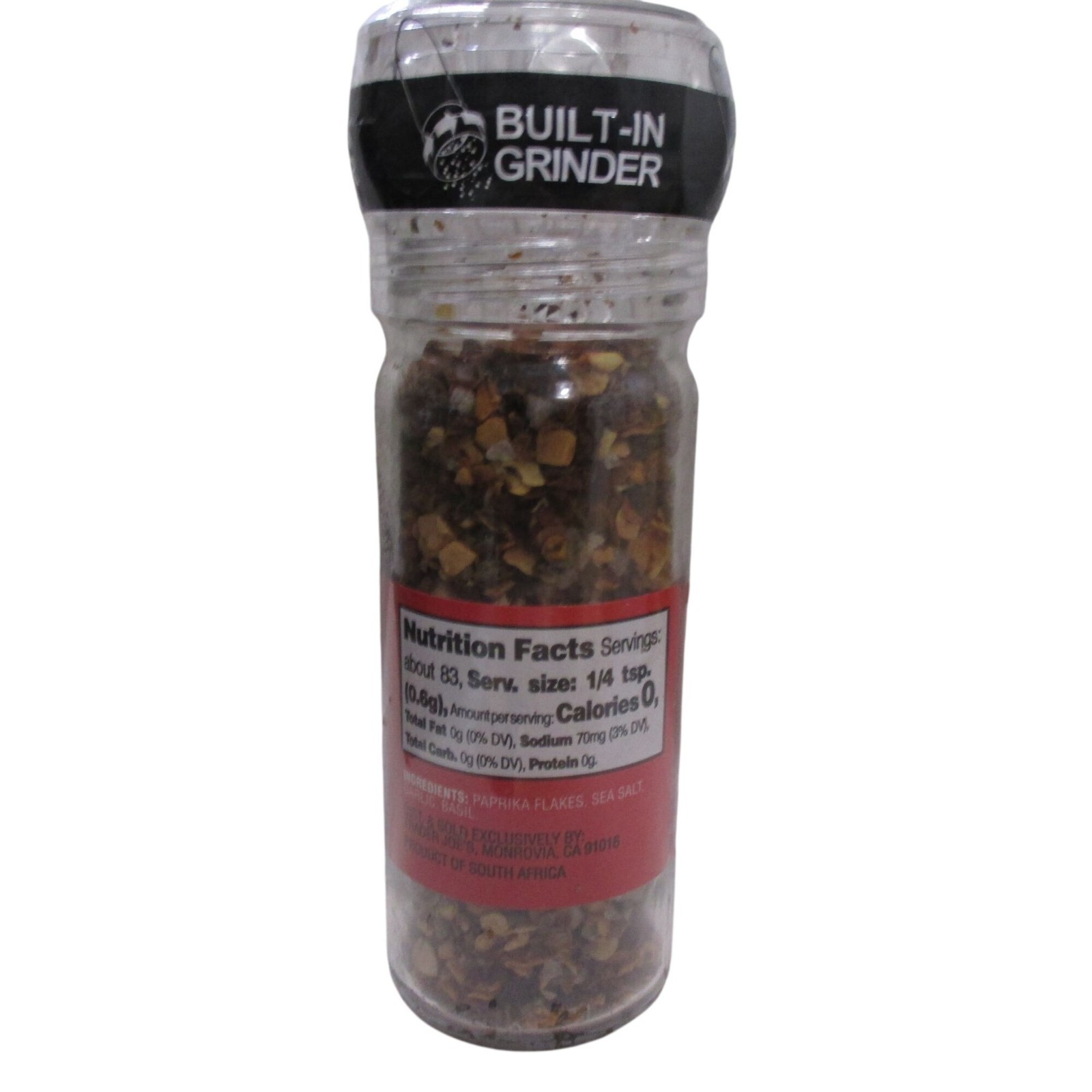 Trader Joe’s South African Smoke Seasoning Blend with Grinder 1.76 Oz (50g) RARE