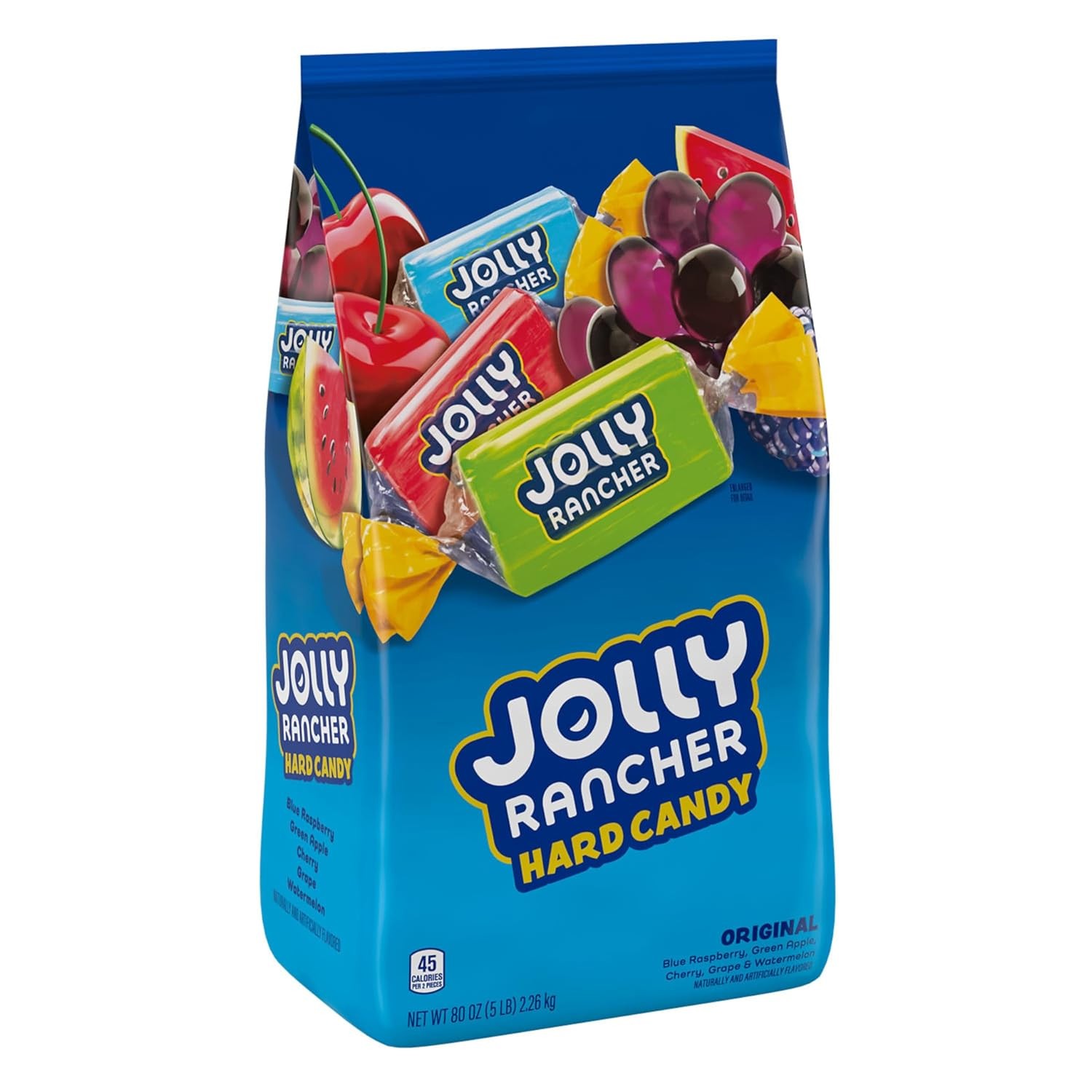 5 Lb Bulk Bag Assorted Fruit Flavored Hard Candy Individually Wrapped