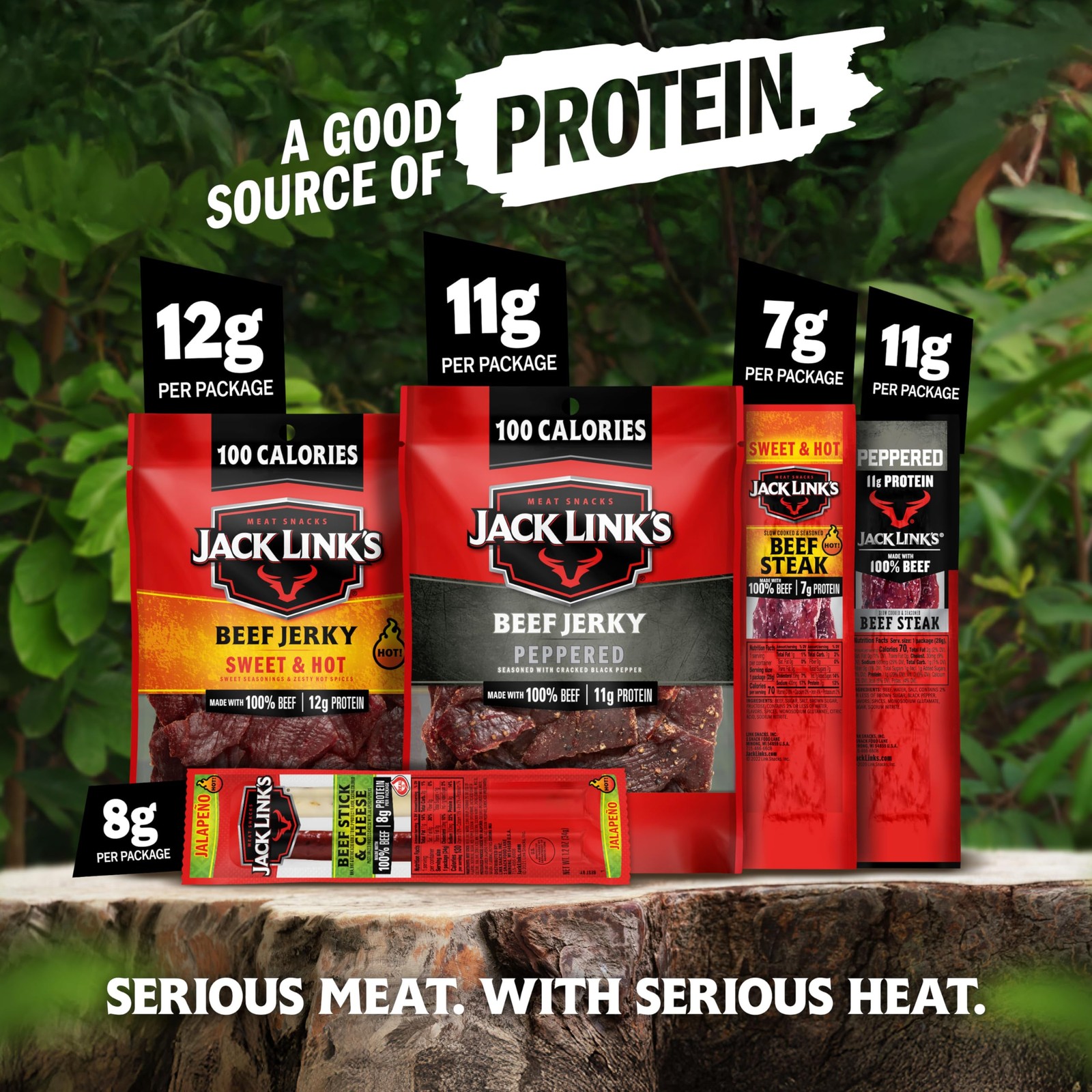 Beef Jerky Gift Basket 15-Piece Assorted Spicy Meat Snacks – Great Gift for Men
