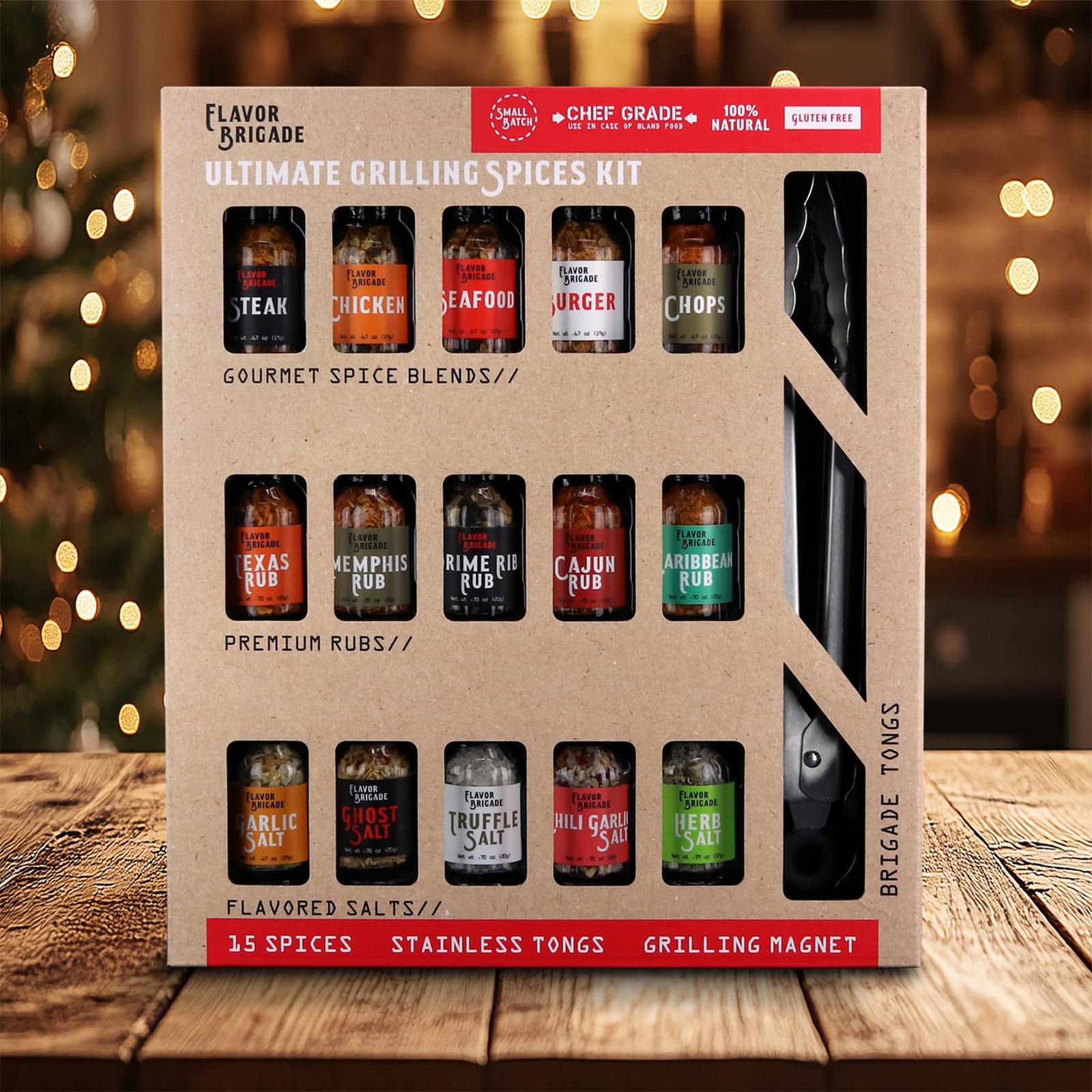 Ultimate Grilling Gift for Men BBQ Accessories Gourmet Spice Blends & Seaso…
