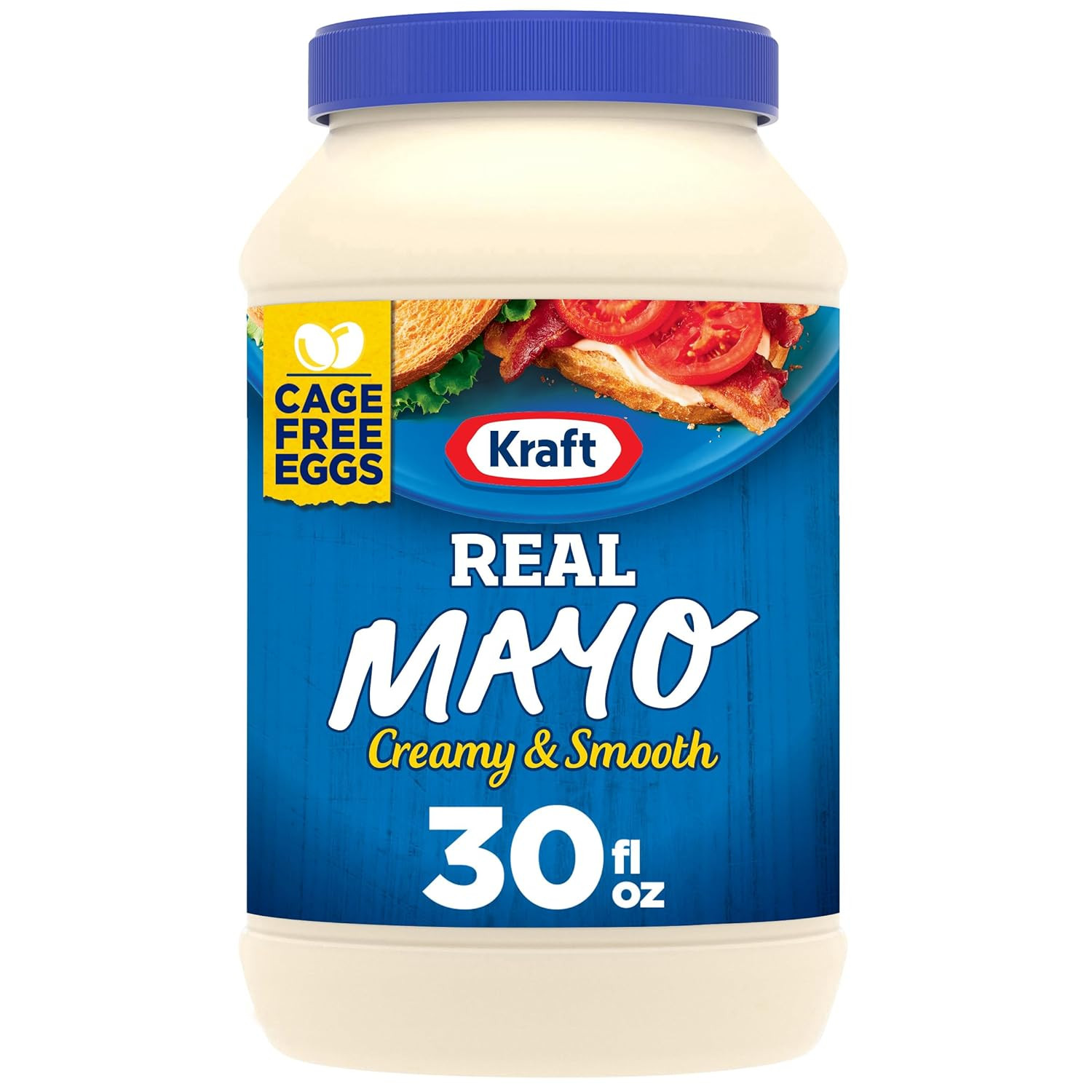 Real Mayo Creamy & Smooth Mayonnaise, for a Keto and Low Carb Lifestyle, 30 Fl O