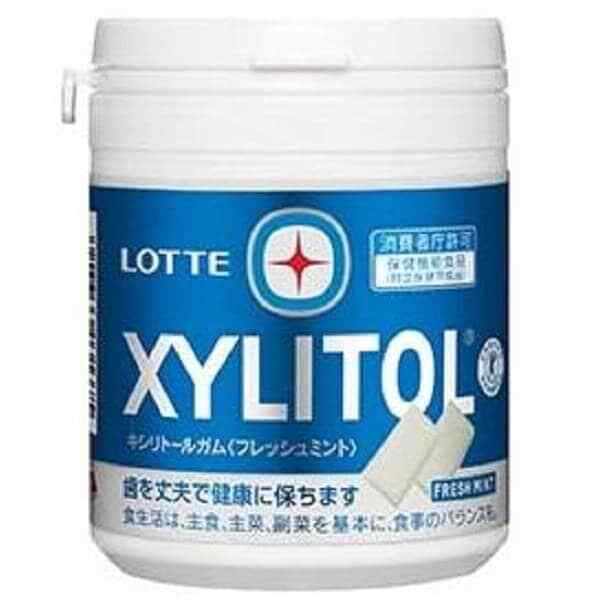 LOTTE XYLITOL Gum Fresh Mint Family Bottle 143g Food For Specified Health Uses