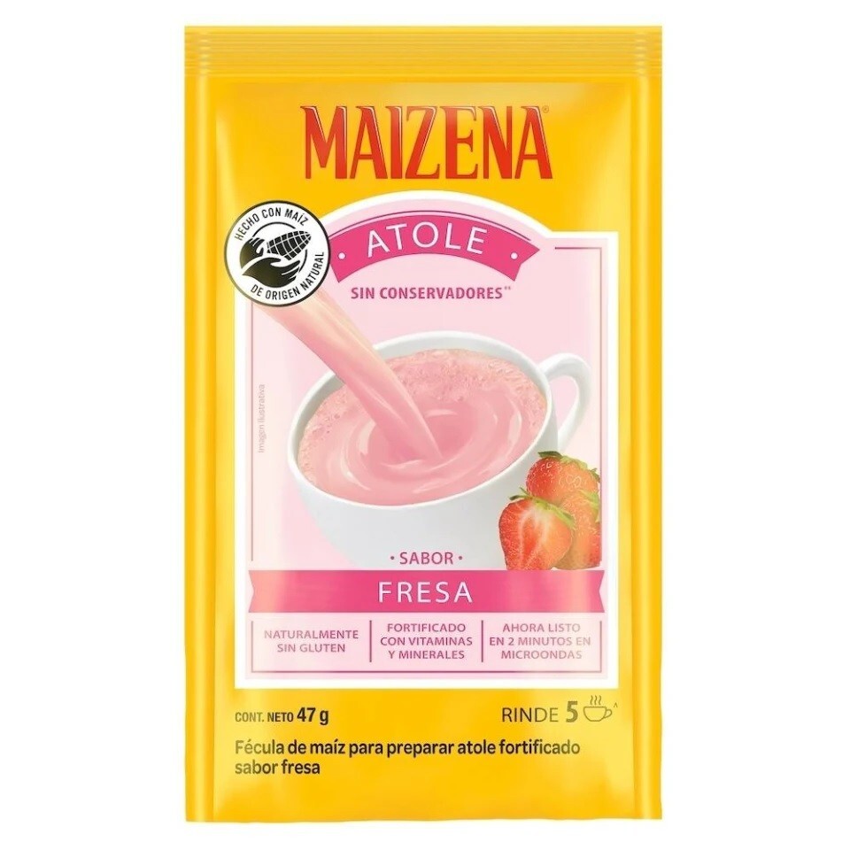 Maizena de Sabor Strawberry 3 Pack of 47g (Fecula de Maiz)