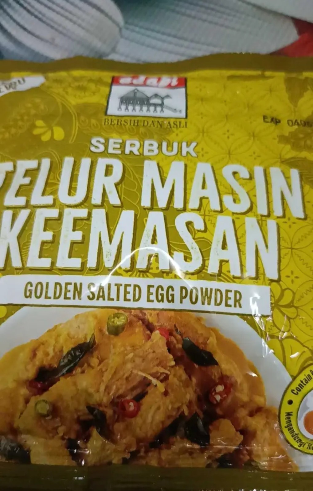 5 x 180g Adabi Golden Salted Egg Powder Malaysian Seasoning Cooking Sauce Mix