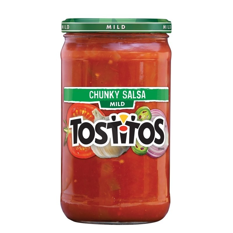 Tostitos Chunky Mild Salsa Dip Thick Texture Tomato Based Sauce 24 oz