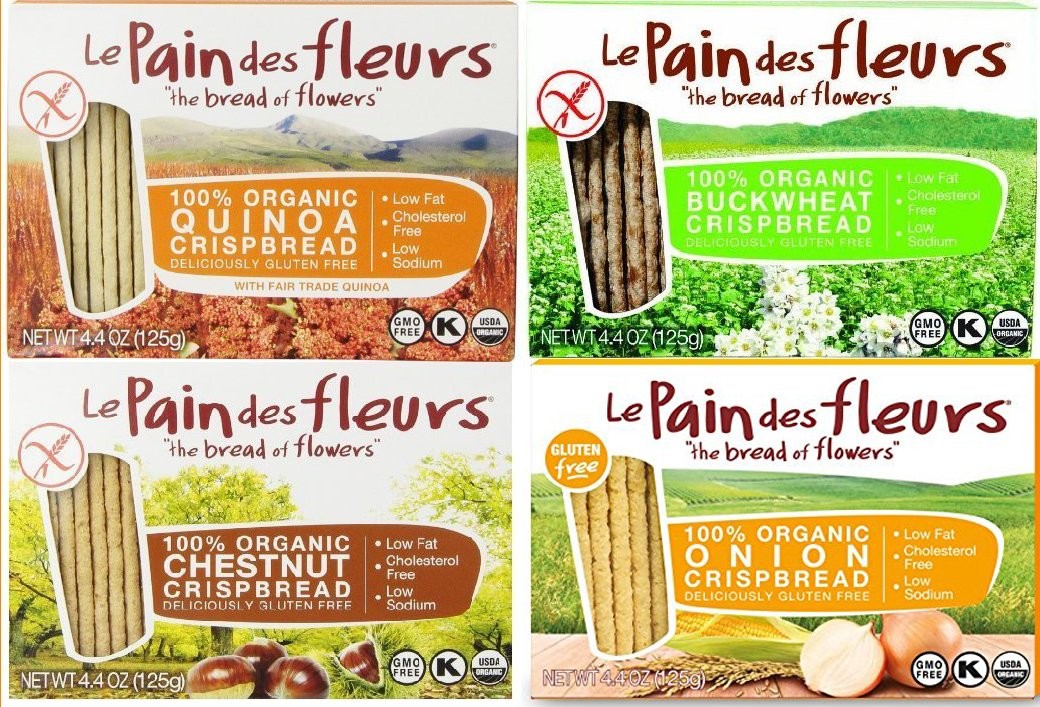 EXP 5/2023 PLS RD Le Pain des Fleurs Crispbread Quinoa Chestnut Onion Buckwheat