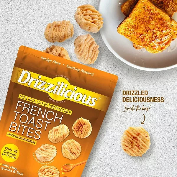 Drizzilicious French Toast Drizzled Mini Rice Cake – 4oz