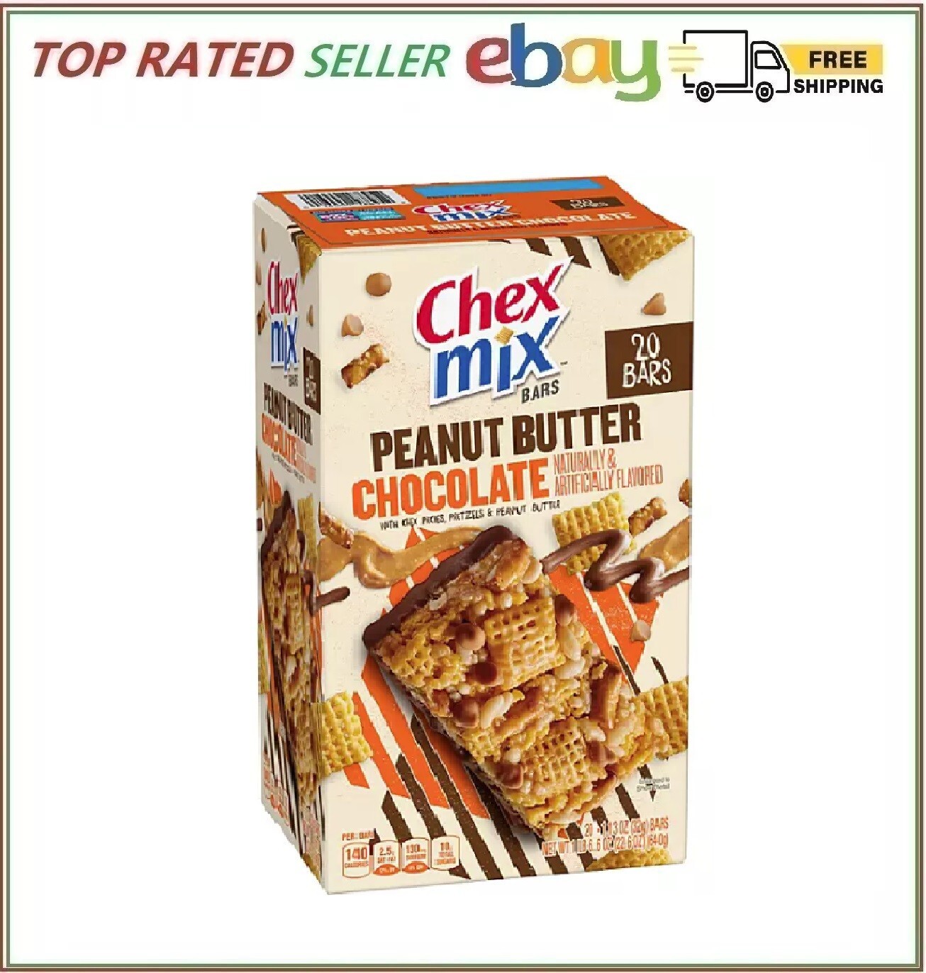 Chex Mix Peanut Butter Chocolate Treat Bars (20 ct.)