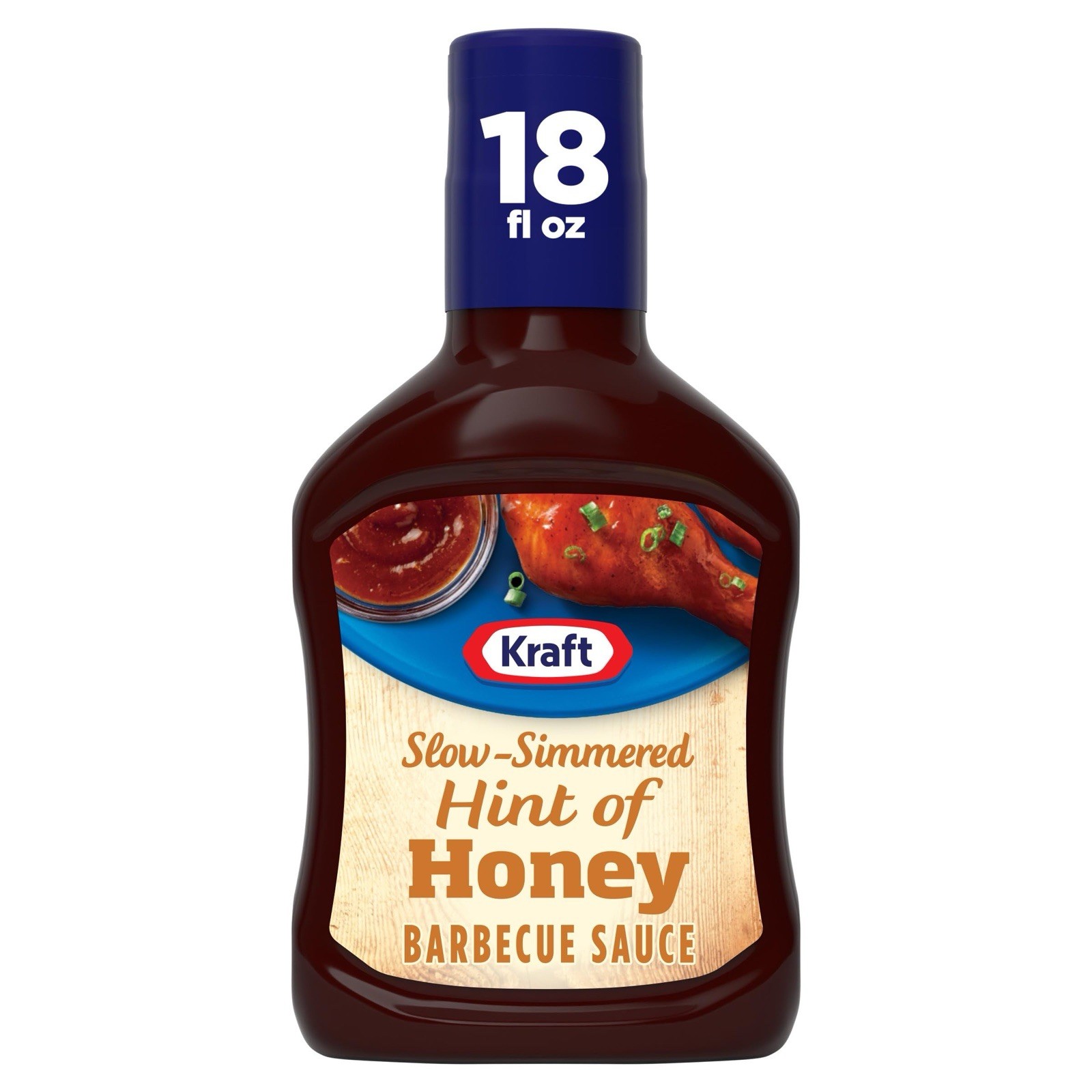 Kraft Slow Simmered Sweet Hint of Honey 🍯 Barbecue Sauce (18 oz Bottle)