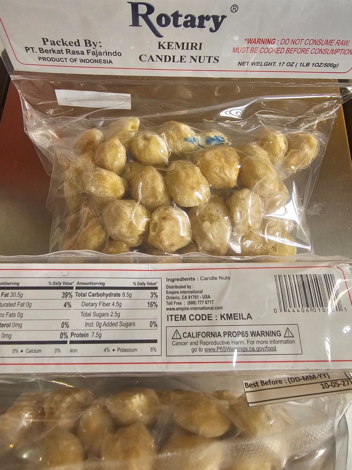 15 x Candlenut Kukui Nut 1.1 lbs (500g) Aleurites Moluccanus Kemiri (US Seller)