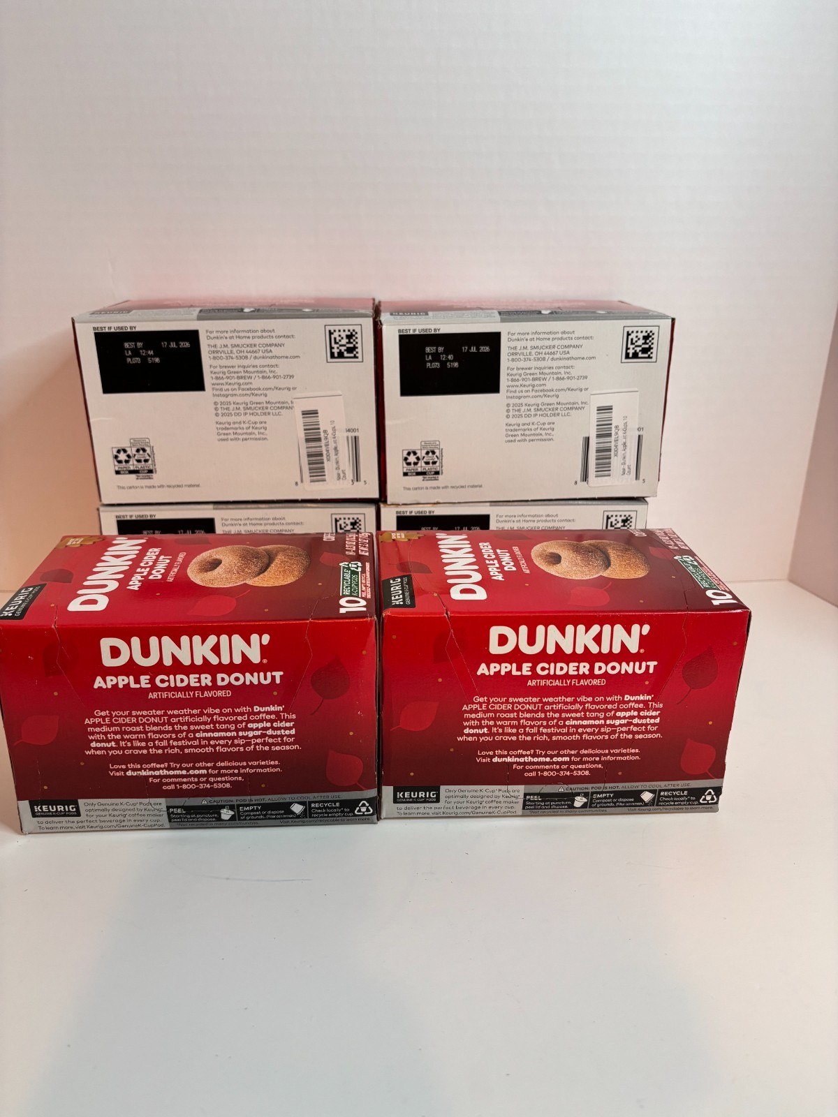 Dukin Apple Cider Donut Coffee Kcup – 6 boxes of 10 Kcups Exp 7-17-26