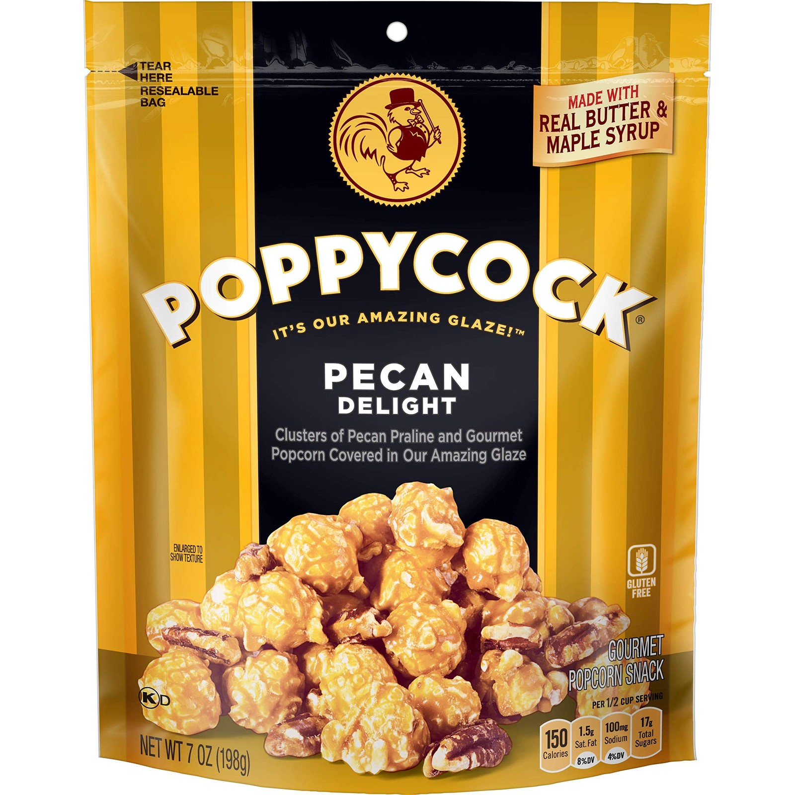 Orville Redenbacher’s POPPYCOCK Pecan Delight Gourmet Popcorn, 7 oz Bag