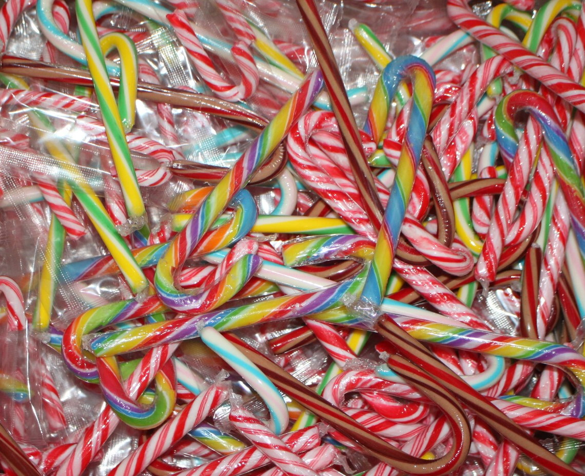 Christmas – Assorted Flavored Candy Canes *** BULK *** – U-PICK 2 – 8 pounds