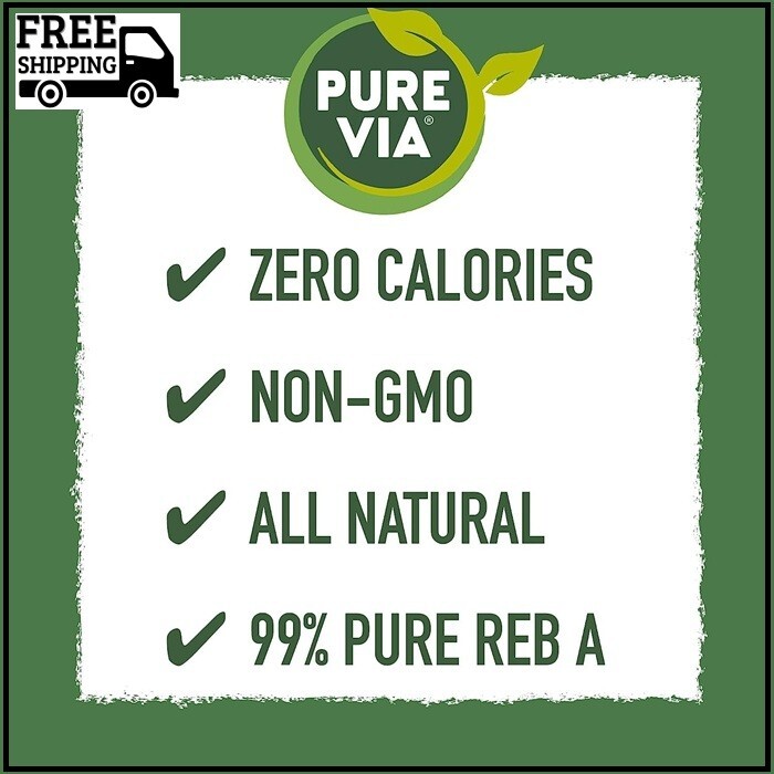 Pure Via Stevia Sweetener 28.2oz (800 packets)
