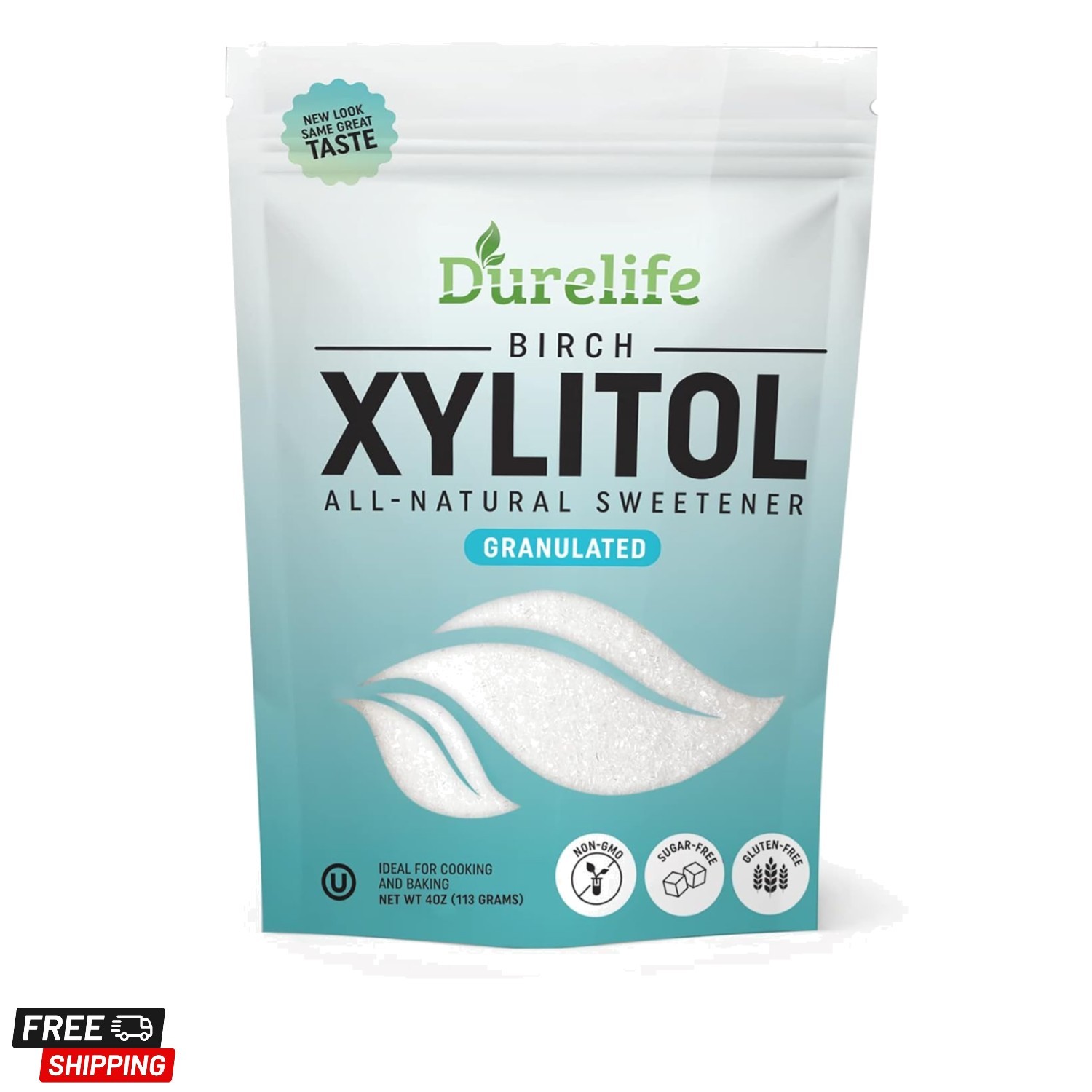 XYLITOL Sugar Substitute 4 OZ Made From 100% Pure Birch Xylitol NON GMO – Glu…