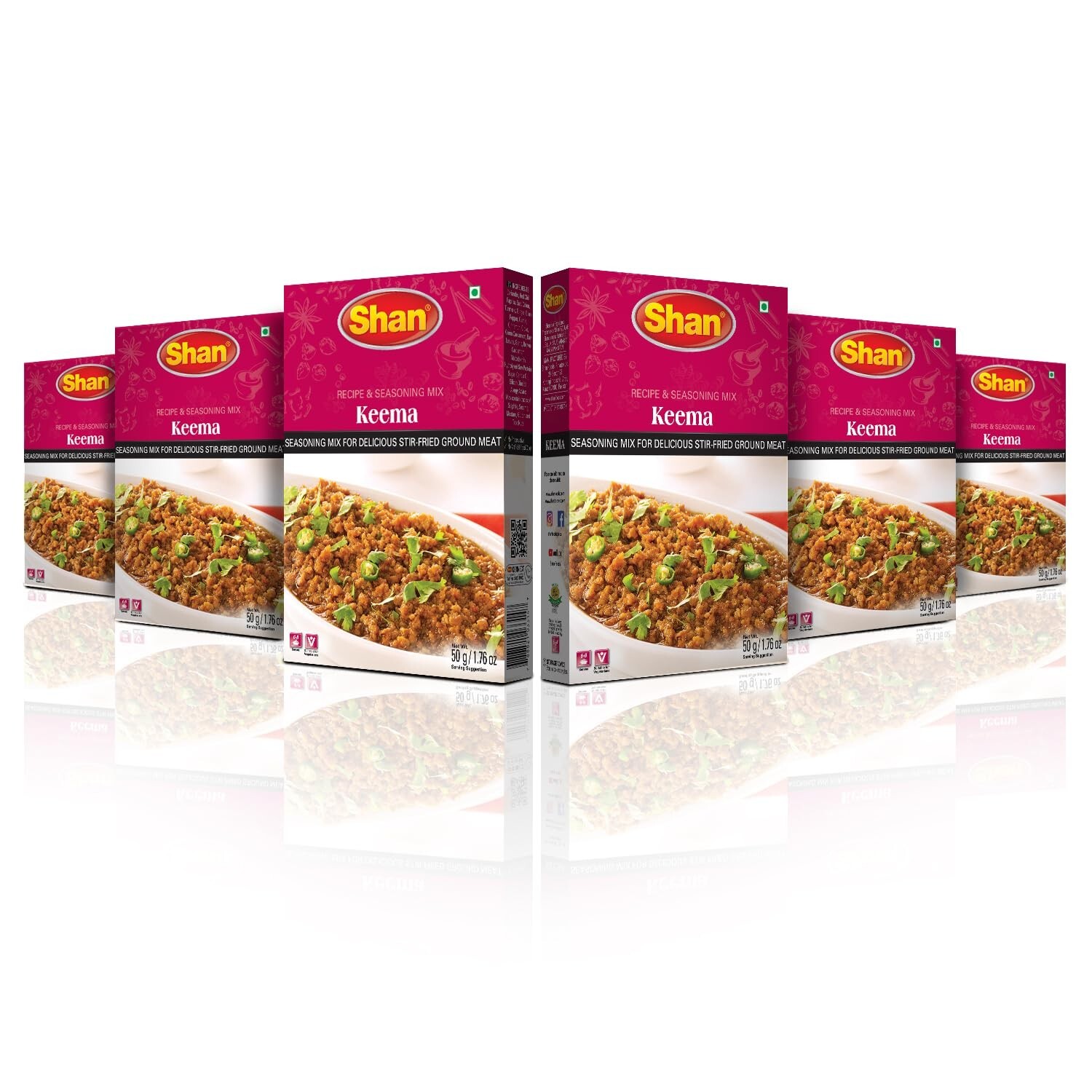 Shan Keema Masala Mix Spices Herbs Seasoning Cooking Pakistani 6X Ground Meat