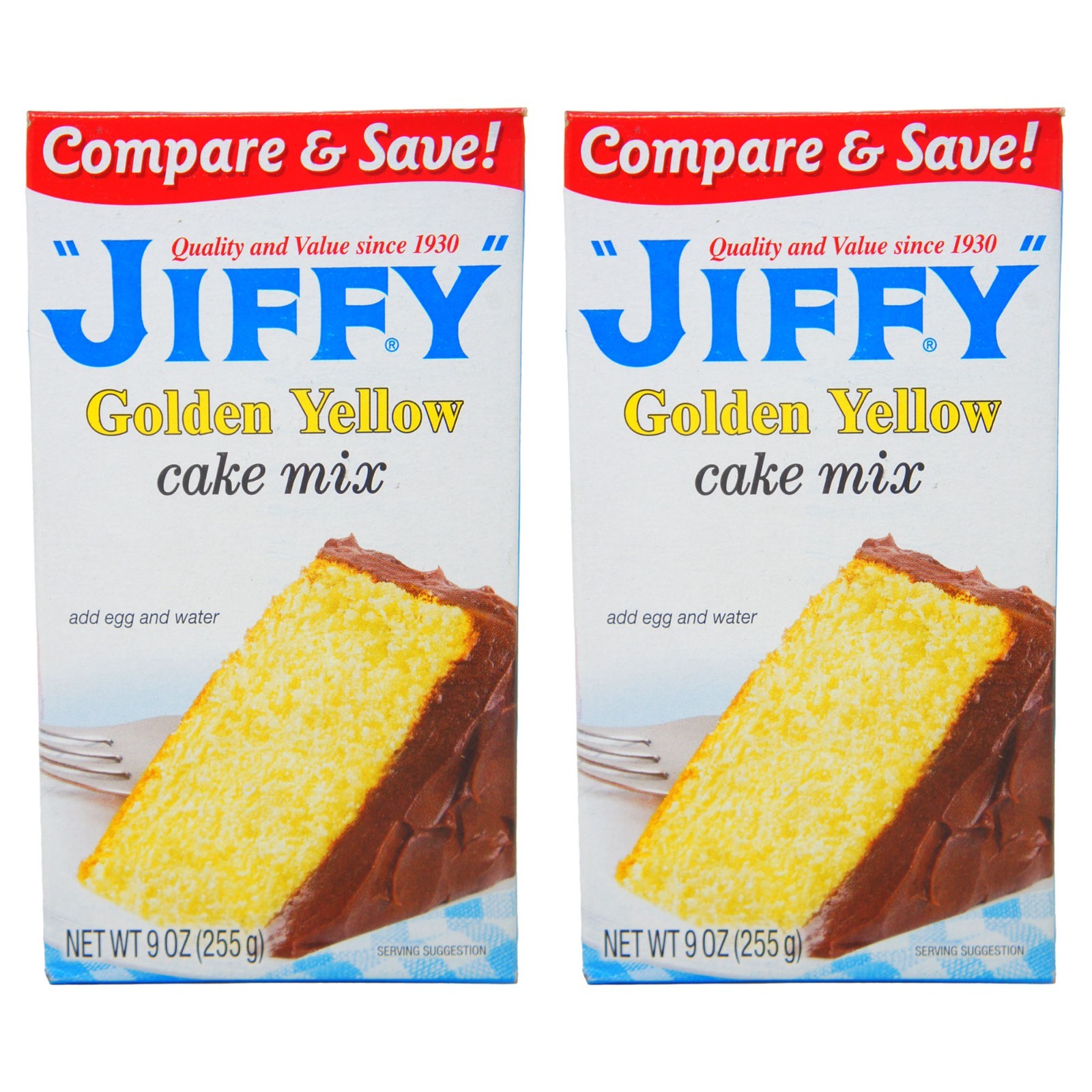 Jiffy Golden Yellow Cake Mix 9 Oz Easy Baking Mix Moist Homemade Dessert Cake