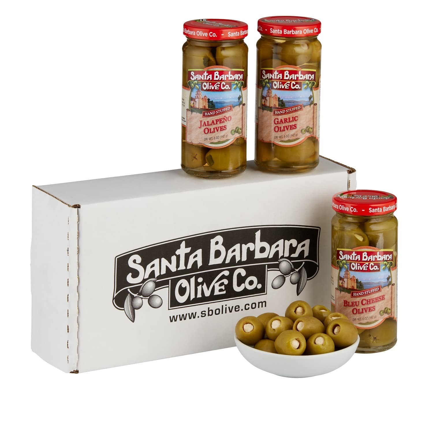 Santa Barbara 3pk Garlic Stuffed, Jalapeno Stuffed & Blue Cheese Stuffed 5oz …