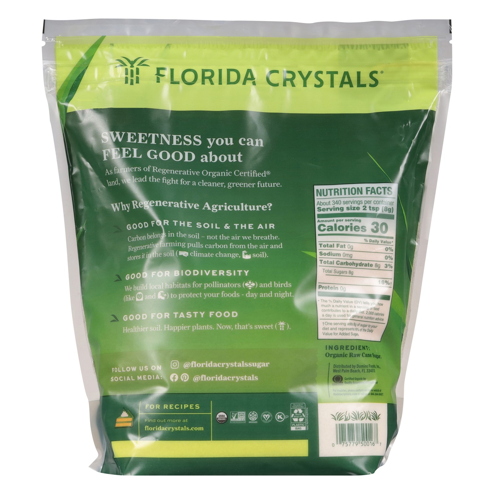 Organic Raw Cane Sugar Sweetener